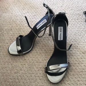 Stacy heel pewter Steve Madden